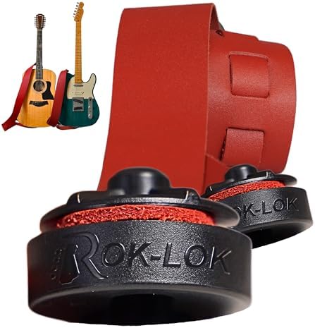 Rok Lok Universal Quick Change Guitar Strap Lock - Guitar Strap Locks Set - Protect Your Instrument with no modifications or hardware replacement