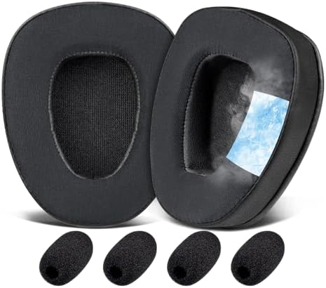 SOULWIT Cooling-Gel Earpads Replacement for BlueParrott B650/S650(650XT 650 XT) Noise Cancelling Bluetooth Headset, Ear Pads Cushions with High-Density Noise Isolation Foam - B650XT CG Black