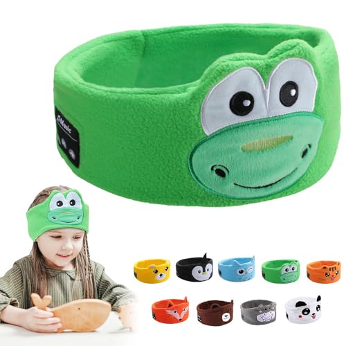 Kids Headphones Headband Wireless,Over The Ear Headband Headphones,Headband Earphones for Children Baby & Toddlers,with Thin Speakers & Super Soft Fleece Headband (Dinosaur)