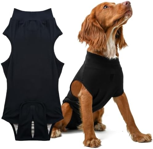 PupShield - Dog Surgery Recovery Suit Male for All Dog Sizes - Easy to Use Anti Licking Design Breathable Comfortable - Spay & Neuter Recovery Suit, Surgical Onesie for Dogs - Dog Cone Alternative