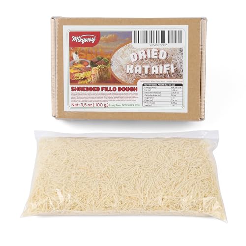 Kataifi Shredded Fillo Dough 3.5 Oz (100 gr.) for Dubai Chocolate Bar Pistachio, Kadayif for Knafeh Pistachio Chocolate Bar Pastry s in Cardboard. Knafeh Kunafa Katafi Kunefe Kadaifi Phyllo Dough Chilled Kadafi Dubai Katifi Kanafeh