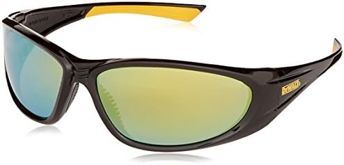 DPG98 Gable™ Safety Glass - Black/Yellow Frame - Yellow Mirror Lens