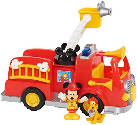 Disney’s Mickey Mouse Mickey’s Fire Engine, Figure and Vehicle Playset, Lights and Sounds, Officially Licensed Kids Toys for Ages 3 Up by Just Play