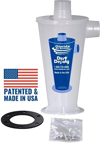 Oneida Air Systems Dust Deputy DIY Anti-Static Retrofit Cyclone Separator for Wet/Dry Shop Vacuums (DD DIY)