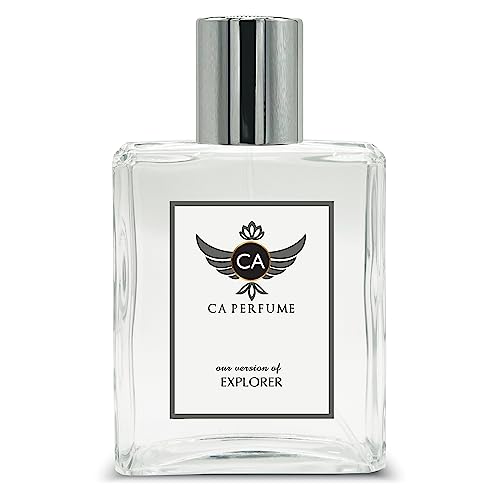 CA Perfume Impression of Blanc Explorer For Men Replica Fragrance Dupes Eau de Parfum Spray Bottle 3.4 Fl Oz/100ml-X1
