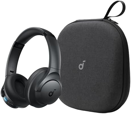 Soundcore Q11i Wireless Over-Ear Bluetooth Headphones by Anker, with Headphones Case, Deep Bass, 60H Playtime, Hi-Res Audio, Detachable Ear Cushions, Multipoint Connection