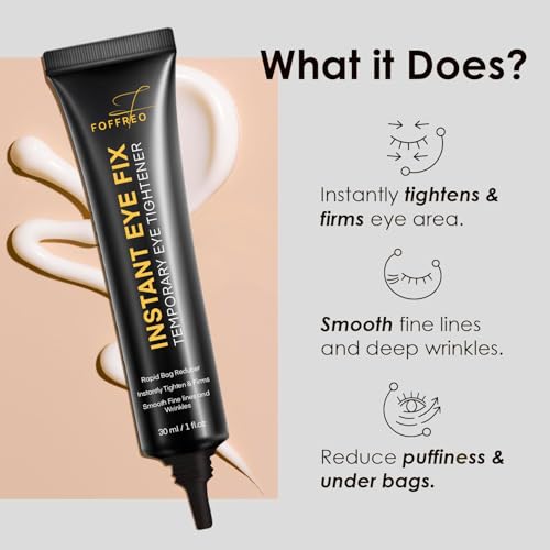 Temporary Instant Eye Tightener Cream: Instant Reduces Under-Eye Bags, Dark Circles Puffiness, Anti Aging Fine Lines, Firm Under Your Eyes 0.92oz