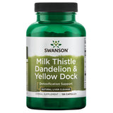 SWANSON Milk Thistle Dandelion & Yellow Dock Detoxification Support 120 Caps