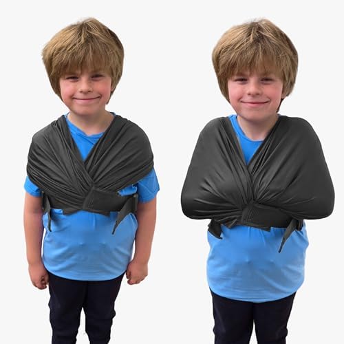 Abby & Noah Sensory Compression Vest for Kids with Autism, ADHD, Anxiety, and Sensory Issues | Autism Sensory Products for Kids | (Alternative to Weighted Vest) (Black, Child Medium)