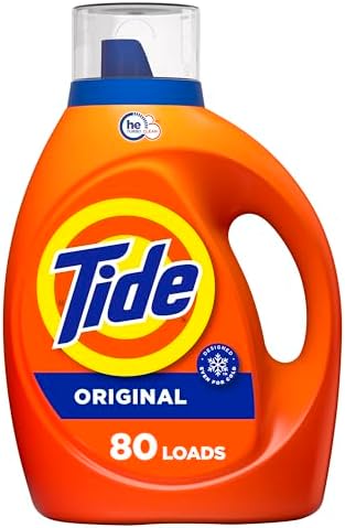 Tide Liquid Laundry Detergent, HE Compatible, Original Scent, 80 loads, 105 fl oz