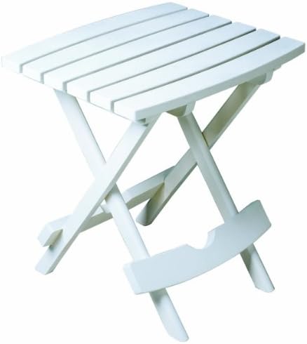 Adams Manufacturing, White 8500-48-3700 Plastic Quik-Fold Side Table