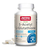 Jarrow Formulas S-Acetyl L-Glutathione Tablets - 100 mg - 60 Count - Dietary Supplement - Stable Form of L-Glutathione - for Antioxidant Support and Detoxification - Non-GMO - Gluten Free