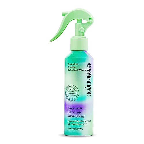 Eva NYC Lazy Jane Wave Spray, Salt-Free Texture , Non-Sticky & GMO-Free Wavy Hair Products, Vegan for Women, 5.4 oz