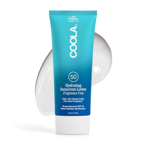 COOLA Organic Sunscreen SPF 50 Sunblock Body Lotion, Dermatologist Tested S