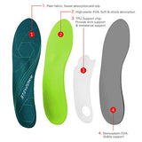 Full-Length Orthopedic Insoles for Plantar Fasciitis Arch Support for Flat Feet Heel Spurs and Foot Pain Running Shock Absorption Inserts