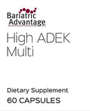 Bariatric Advantage High ADEK Multi - for Bariatric Surgery Patients - Multivitamin with Vitamins A, D, E, K & Trace Minerals - 100%+ DV of ADEK - 60 Capsules