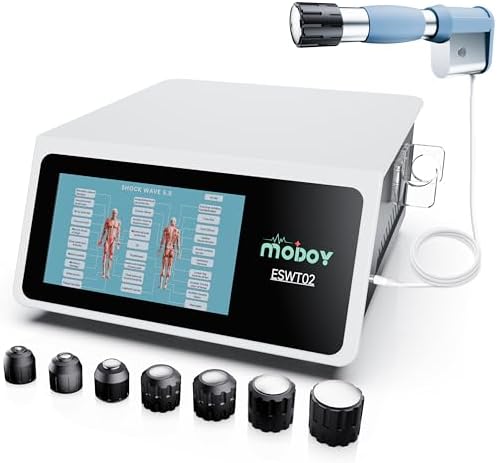 2025 New Shockwave Therapy Machine for Joint & Muscle Pain Relief, Focused Shockwave Therapy, Non-Invasive Extracorporeal ESWT Shock Wave Therapy Device, Safe Use, Ideal for Home & Clinical Use(White)