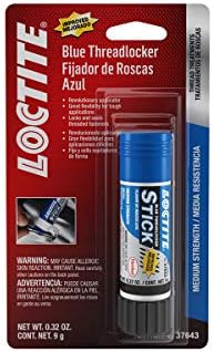 LOCTITE 248 Blue Threadlocker Glue Stick: All-Purpose, Medium-Strength, Anaerobic, No Drip, General Purpose, Works on all Metals | Blue, 9 Gram Wax Stick (PN: 37643-506166)