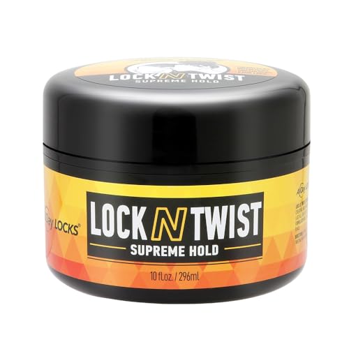 AllDay Locks Locking Gel | Re-Twists Supreme Hold, Smooths & Tames Frizz, Flake-Free Soft Finish | 10 oz