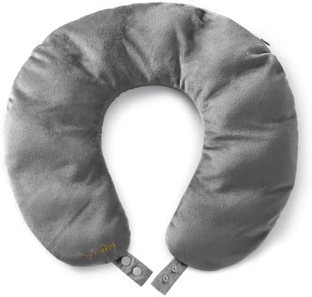 YnM Weighted Shoulder Wrap for Pain Relief and Relaxation, Large Weighted Wrap Filled with Glass Beads, Cooling Rayon & Cozy Velvet Dual-Sided Removable Cover Included, 3lb