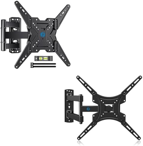 Pipishell Full Motion TV Wall Mount for Most 26-60 inch TVs & Full Motion TV Wall Mount for Most 26-55 Inch TVs