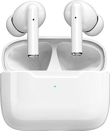 Wireless Earbuds, Wireless Earphones with IPX7 Waterproof 5.3 Bluetooth Headphones Hi-Fi Stereo Sound Headphones with Mic 30H Playtime Fast Charging Case for Android iOS Phone PC Mac