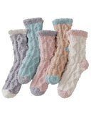 TEHOOK Fuzzy Socks Winter Thick Warm Cozy Fluffy Soft Slipper Socks Christmas Stocking Stuffers Gifts Size 6-10