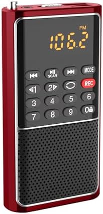 Pocket Portable Radio Small FM Radio MP3 Walkman,USB Flash Disk Playback,Micro SD Card Player,Battery Powered Radio,Excellent Reception and Sound Quality,Suitable for Home/Outdoor Use