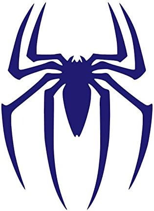Spider Vinyl Sticker Decals (Pack of 2) for Car Bumper Window Laptop Tablet Phone (10" x 7.3", Purple)