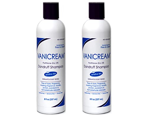 Vanicream Medicated Anti-Dandruff Shampoo, 8 fl oz Each (Pack of 2)