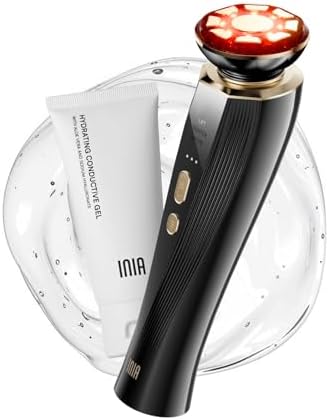 Microcurrent Facial Device, 3-in-1 Facial Massager Red Light Therapy Beauty Device for Face and Neck Skin Rejuvenation Lifting, Tightening, Infusing, Effective Wrinkle and Puffiness Reduction