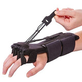 BraceAbility Radial Nerve Palsy Splint - Dynamic Wrist Drop Splint for Limp Finger Wrist Extension, Saturday Night, Honeymoon, Crutch Palsy, Stroke Recovery Brace - Fits Right or Left Hand (One Size)