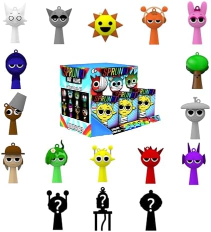 Sprunki Action Figures Mystery Box, Sprunki Mystery Box (5 Pack)