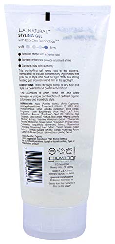 Eco Chic L.A. Natural Styling Gel (6.8 Oz, 2-Pack)