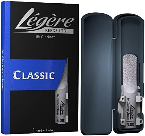 Légère Reeds - Bb Clarinet Reed, Classic, Strength 3.00 (BB3.00) - Premium Synthetic Woodwind Reed