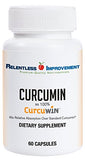 Relentless Improvement CurcuWin Curcumin 60 Count Inflammation Support Relative Absorption 46x Over Standard Curcumin No Black Pepper