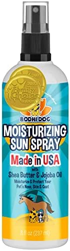 Bodhi Dog Sunscreen SPF 30+ Moisturizing Pet Sun Spray - Safe for Dogs, Cats & Horses - Natural Protection for Skin, Coat, Nose, Ears - Hydrating & Non-Toxic - Made in USA (8 Fl Oz)
