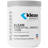 Klean ATHLETE Klean Essential Aminos + HMB - Blend of Essential Amino Acids - with HMB, Vitamin D3 & Glutamine for Lean Muscle Mass - 9.7 Ounces - Natural Orange Cream Flavor