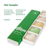 Ethique Hair Sampler - Shampoo & Conditioner - Plastic-Free, Vegan, Cruelty-Free, Eco-Friendly, 5 Travel Bars (Pack of 1)