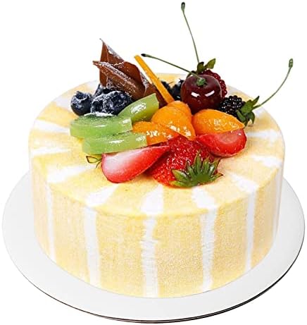 ONE MORE [25pcs] 12" White Cakeboard Round,Disposable Cake Circle Base Boards Cake Cardboard Pizza Plate platter 12 inch,Pack of 25