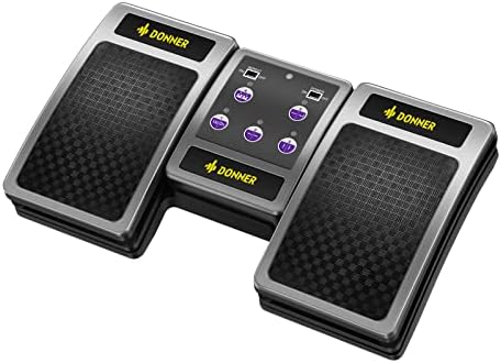 Donner Wireless Page Turner Pedal for Tablets and Phones Rechargeable, Silver