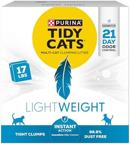 Purina Tidy Cats Light Weight, Low Dust, Clumping Cat Litter, LightWeight Instant Action - 17 lb. Box
