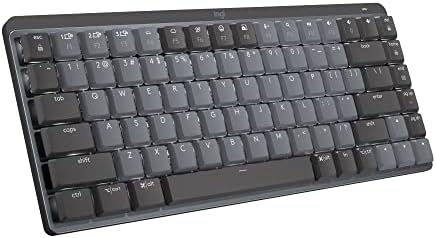 Logitech MX Mechanical Mini Wireless Illuminated Keyboard, Clicky Switches, Backlit, Bluetooth, USB-C, macOS, Windows, Linux, iOS, Android, Metal (Renewed)