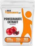 BULKSUPPLEMENTS.COM Pomegranate Extract Powder - Pomegranate Supplement for Immune Support - Antioxidants Supplement, Polyphenols Source - 500mg per Serving (250 Grams - 8.8 oz)