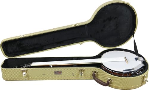 Gearlux 4-String and 5-String Banjo Hard Case - Tweed