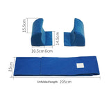 SGTMATCY Lateral Support for Wheelchair Lateral Support Cushion with Adjustable Side Panels for Wheelchairs,Wheelchair Stabilizer Attachment Chair Side Pads,Lateral Foam Wedge for Elderly (blue)