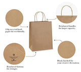 BagDream Gift Bags 8x4.25x10.5 100Pcs Paper Gift Bags Medium Size Brown Paper Bags with Handles Bulk Wedding Party Favor Bags, Kraft Grocery Shopping Bags, Retail Merchandise Bags Gift Sacks