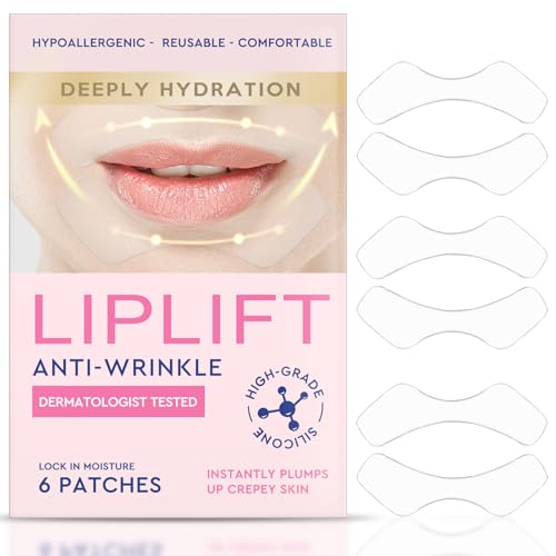 Anti Wrinkle Patches for Lip, Overnight Smoothing Wrinkles - Anti-Wrinkle Silicone Facial Patches for Lip, Fine Lines Wrinkle Patches for Smile Line & Lip Area
