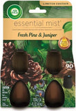 Air Wick Essential Mist – Twin Refill Fresh Pine & Juniper, 2 Refills