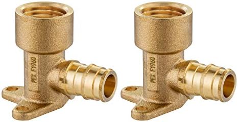 (Pack of 2) EFIELD Pex A Expansion Fitting 1/2"x 1/2" Female NPT Drop-ear Elbow, ASTM F1960